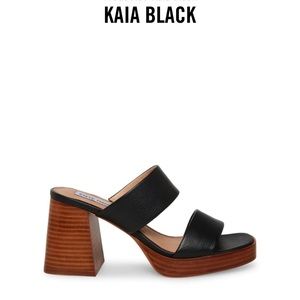 Steve Madden Kaia Black Heels 6.5